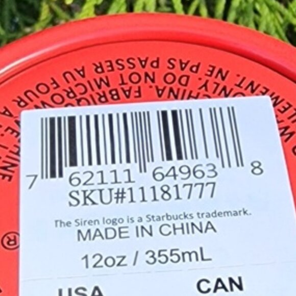 NEW 2025 STARBUCKS Holiday Red Gingerbread Cookie Tumbler (12oz) - Picture 5 of 5